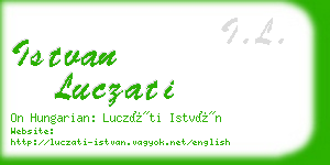 istvan luczati business card